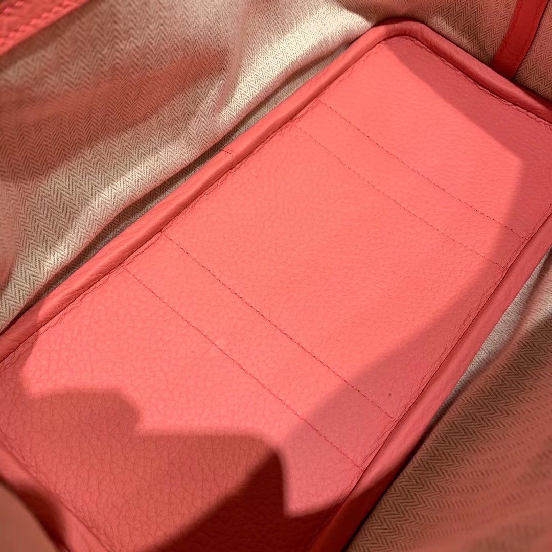 에르메스 가든파티30 로즈핑크 은장 바쉬 컨트리